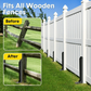 🏡Heavy-Duty Fence Post Repair Kit – Sturdy & Rustproof, Easy to Install, Strong Support, Effective for Fixing Loose & Broken Fence Posts