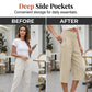 🌸 Relaxed Fit Cropped Pants with Elastic Waist – Skin-Friendly Blend & Versatile 12-Color Choice