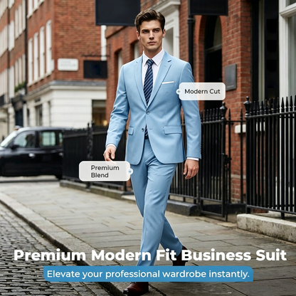 ✨👔50% OFF! 🔥Men's 2-piece modern fit business suit set