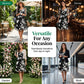 🔥Limited-time offer-Women's Elegant Floral Print Chiffon Dress