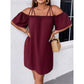 👗 Women's Elegant Solid Color Mini Dress