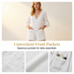 Women's Summer V-Neck Jumpsuit with Bell Sleeves