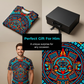 Vintage Tribal Art Short Sleeve Tee for Men
