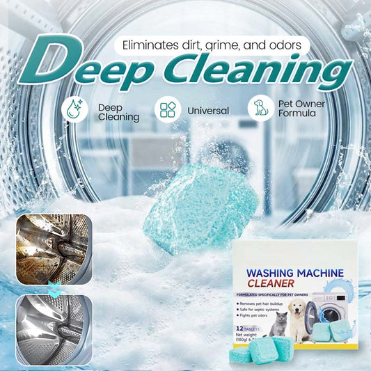 🌸Washing Machine Cleaner – 12 tablets, deep cleans inner tank & pet hair. Removes odours. No mess, just drop & run. 🧼✨