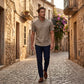 💥2026 New Arrivals Special Offer-Men's Short Sleeve Linen Blend Henley Shirt