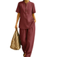 Women's Solid Lounge 2-Piece Set