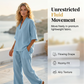 Women's Casual V-Neck Top and Wide-Leg Pants Set