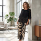 📢📢50% OFF !! ⏰Women's Elegant Flowy Top & Printed Pants Set