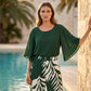 📢📢50% OFF !! ⏰Women's Elegant Flowy Top & Printed Pants Set