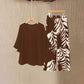 📢📢50% OFF !! ⏰Women's Elegant Flowy Top & Printed Pants Set