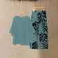 📢📢50% OFF !! ⏰Women's Elegant Flowy Top & Printed Pants Set