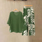📢📢50% OFF !! ⏰Women's Elegant Flowy Top & Printed Pants Set