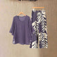 📢📢50% OFF !! ⏰Women's Elegant Flowy Top & Printed Pants Set