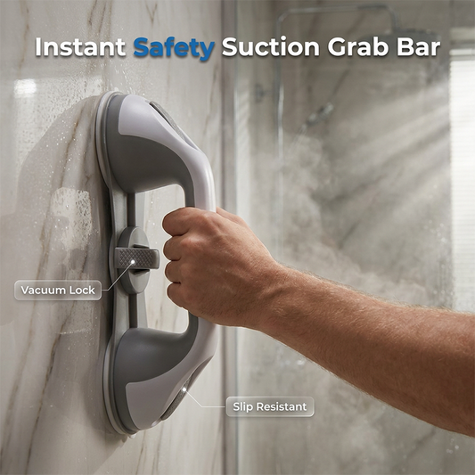Drill-Free Suction Cup Grab Bar