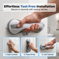 Drill-Free Suction Cup Grab Bar