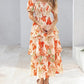 🔥Summer Hot Sale 50% OFF💃Women's Floral Square Neck Puff Short Sleeve Smocked Tiered Dress
