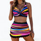 ⏳Time-Limited Special：Women's Striped Two-Piece Swimsuit
