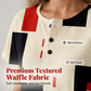 Women's Colorful Abstract Print Henley T-Shirt