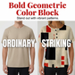 Women's Colorful Abstract Print Henley T-Shirt