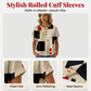 Women's Colorful Abstract Print Henley T-Shirt