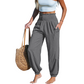 ⏳🔥LIMITED-TIME 50% OFF! 🌞 Women’s Smocked High Waist Harem Pants – Effortless Summer Comfort ✨