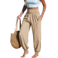 ⏳🔥LIMITED-TIME 50% OFF! 🌞 Women’s Smocked High Waist Harem Pants – Effortless Summer Comfort ✨