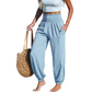 ⏳🔥LIMITED-TIME 50% OFF! 🌞 Women’s Smocked High Waist Harem Pants – Effortless Summer Comfort ✨