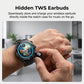 2-in-1 Smartwatch with Built-in TWS Earbuds