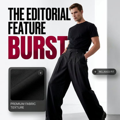 ⏳Time-Limited Special⏰Men's Classic Fit Wide-Leg Suit Trousers – Tailored cut, breathable fabric & perfect for work, weddings or formal events ✨