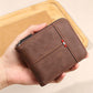 👛 LIMITED-TIME 50% OFF! ✨ Men's PU Leather Wallet – Zip-Around, 4 Colors, 11.5x9.5cm 🤵