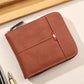👛 LIMITED-TIME 50% OFF! ✨ Men's PU Leather Wallet – Zip-Around, 4 Colors, 11.5x9.5cm 🤵