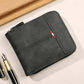 👛 LIMITED-TIME 50% OFF! ✨ Men's PU Leather Wallet – Zip-Around, 4 Colors, 11.5x9.5cm 🤵