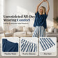 🌿 Effortless Weekend Style – Women's Casual Solid Top & Striped Wide-Leg Pants You’ll Adore👖👚