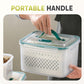 🥗 50% OFF NOW!🧊 2 in 1 Draining Fresh-Keep Food Container – Airtight & Microwave Safe – Fridge Essential 🔒