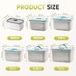 🥗 50% OFF NOW!🧊 2 in 1 Draining Fresh-Keep Food Container – Airtight & Microwave Safe – Fridge Essential 🔒