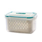 🥗 50% OFF NOW!🧊 2 in 1 Draining Fresh-Keep Food Container – Airtight & Microwave Safe – Fridge Essential 🔒