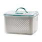 🥗 50% OFF NOW!🧊 2 in 1 Draining Fresh-Keep Food Container – Airtight & Microwave Safe – Fridge Essential 🔒