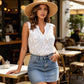 ⏳Time-Limited Special⏰Women’s Chic Floral Lace Sleeveless Shirt