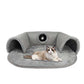 📢📢50% OFF !! ⏰Plush 2-in-1 Cat Tunnel Bed