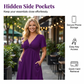 🎁2026 New Arrivals 50% OFF💥Elegant V-Neck Twist Front Dress with Pockets – Flattering ruched waist, breathable & flowy – perfect for work, weddings or date nights – chic and functional 💃