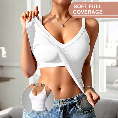 ✨ Women's Slim-Fit Padded Tank Top ✨ Built-In Support, Flattering Fit & All-Day Comfort