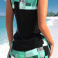 🩱 50% OFF NOW! 🏊‍♀️ Athletic Two-Piece Swimsuit – Criss-Cross Neckline, Quick-Dry & Inclusive Sizing – Modest Tank Top + Sporty Boy Shorts 🌊