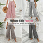 Women's Smocked Waist Wide-Leg Pants with Slit