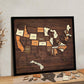 3D Wooden Travel Map Puzzle