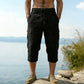 🔥New arrivals now on sale-Men's Linen Blend Cargo Capri Pants