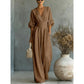 💖2026 Hot Sale 50% OFF✨Women's V-Neck High Waist Wide Leg Jumpsuit