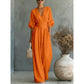 💖2026 Hot Sale 50% OFF✨Women's V-Neck High Waist Wide Leg Jumpsuit