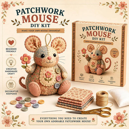 ⏳Time-Limited Special⏰Handcrafted Vintage Mouse Plush Sewing Kit
