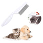 🛁 Multifunctional Pet Grooming Comb – Fine stainless steel needles – Removes tear stains, fleas & tangles – gentle on skin, effective for cats and dogs ✨🐶