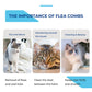 🛁 Multifunctional Pet Grooming Comb – Fine stainless steel needles – Removes tear stains, fleas & tangles – gentle on skin, effective for cats and dogs ✨🐶